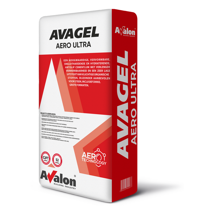 AVAGEL AERO Ultra S2 Tegellijm - Ultra Flexibele, Lichtgewicht Gel Tegellijm voor Binnen en Buiten 15kg - C2FT S2